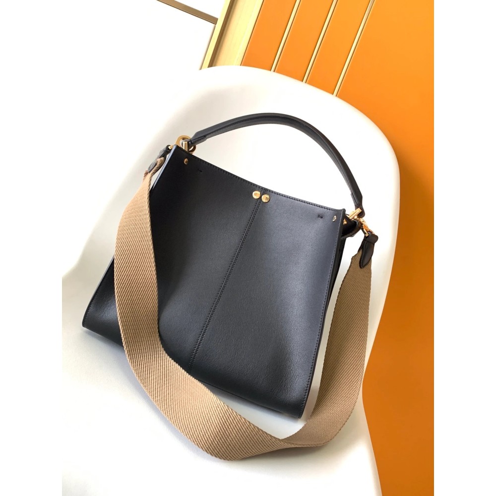 Lux F Leather Handbag – Elegant & Versatile Designer Bag for Women