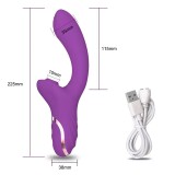 Triple Stimulation Rabbit Vibrator – G-Spot Dildo, Clitoral Suction & Anal Beads | 7 Suction & 7 Vibration Modes | Body-Safe Sil