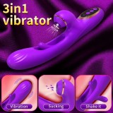 Tapping & Suction Rabbit Vibrator for Women – Clitoral Sucker, G-Spot Stimulator, USB Rechargeable, Waterproof Female Sex Toy