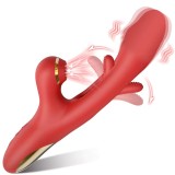 Tapping & Suction Rabbit Vibrator for Women – Clitoral Sucker, G-Spot Stimulator, USB Rechargeable, Waterproof Female Sex Toy