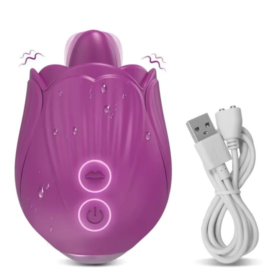 Tongue Licking Clit Vibrator for Women – Swing & Wiggle Clitoral and Nipple Stimulator, USB Rechargeable, Waterproof Female Sex