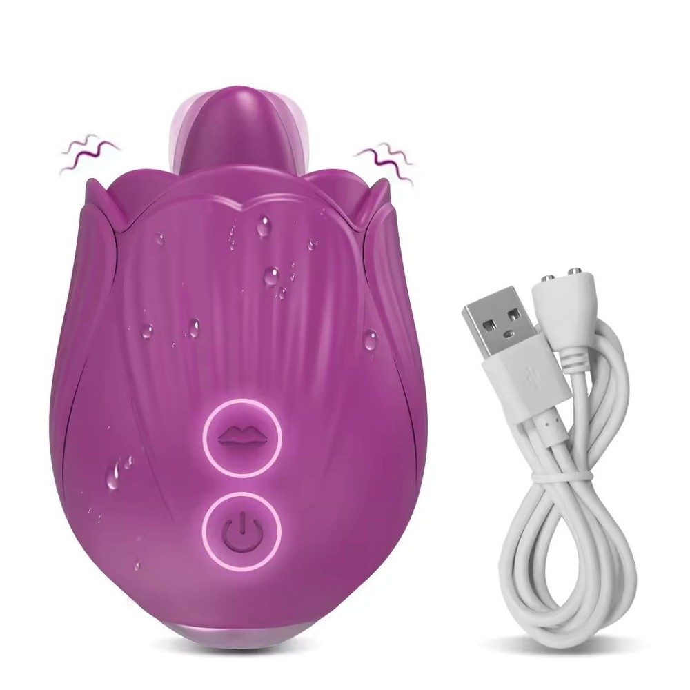 Tongue Licking Clit Vibrator for Women – Swing & Wiggle Clitoral and Nipple Stimulator, USB Rechargeable, Waterproof Female Sex