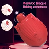 Vibratore Lingua Leccante per Clitoride – Stimolatore Oscillante e Vibrante per Clitoride e Capezzoli, Ricaricabile USB, Imperme