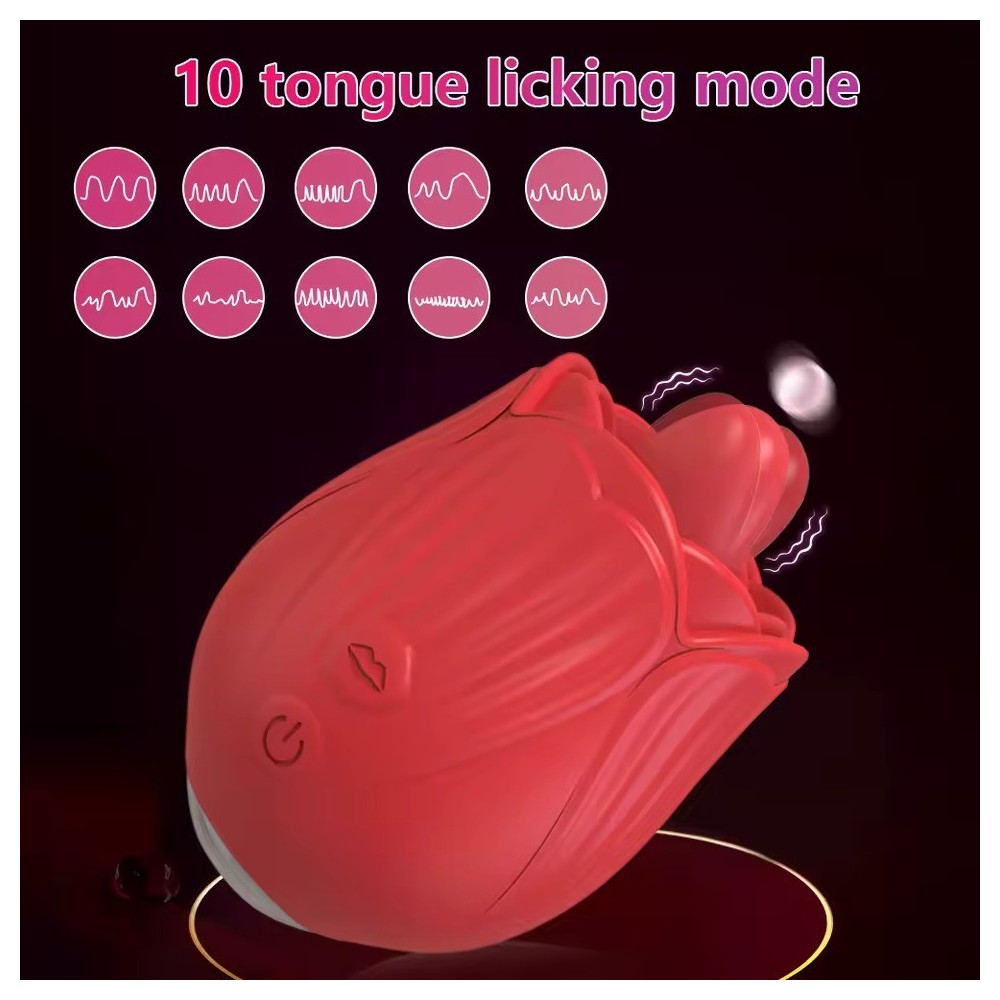 Tongue Licking Clit Vibrator for Women – Swing & Wiggle Clitoral and Nipple Stimulator, USB Rechargeable, Waterproof Female Sex