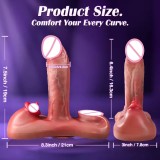 Heated Thrusting Dildo Vibrator with Remote | Powerful G-Spot, Clitoral & Anal Stimulation
