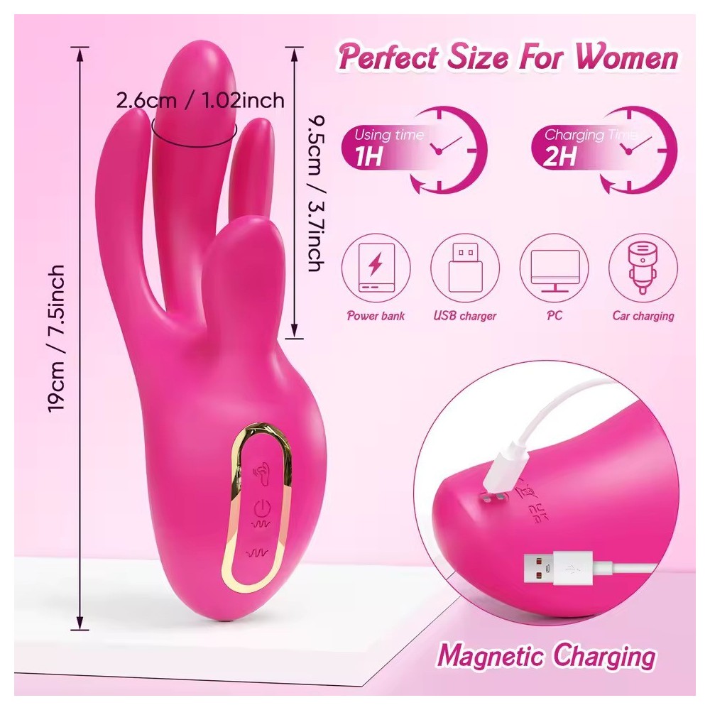 Wiggle Finger 3-in-1 – Stimolatore Punto G, Clitoride e Vaginale per Donne