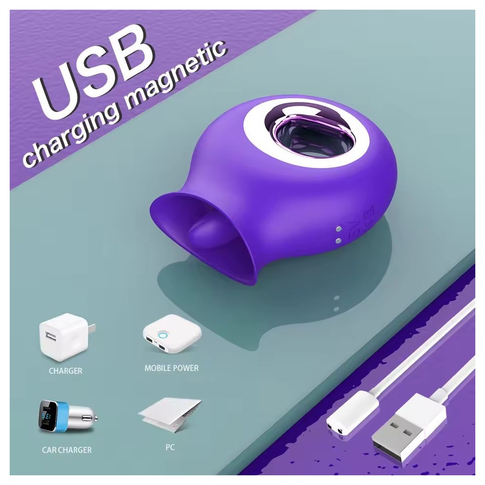 Vibratore Licking Clitoride – Stimolatore Punto G, Clitoride e Capezzoli 9 Velocità per Donne