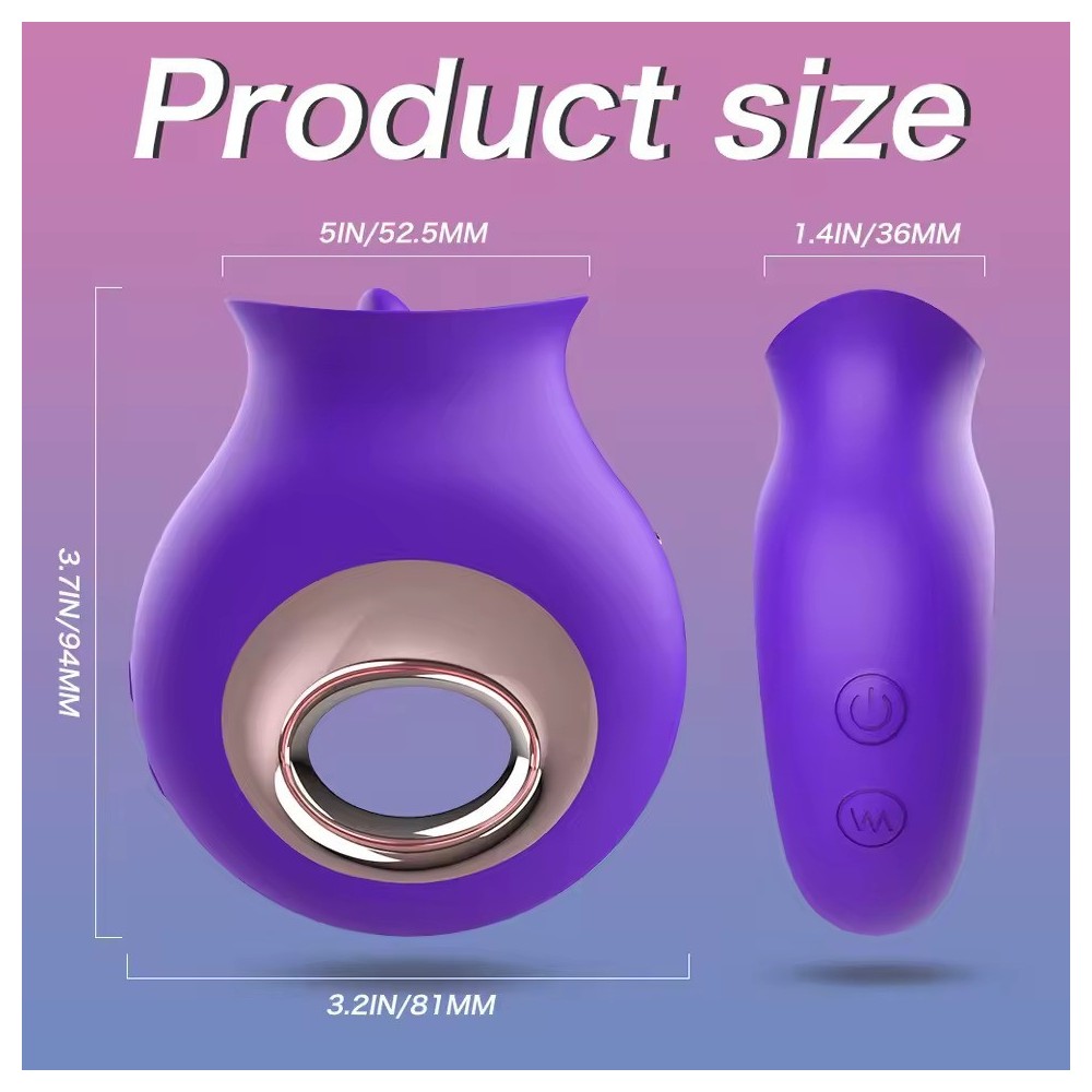 Clit Tongue Licking Vibrator – 9-Speed G-Spot & Nipple Stimulator for Women