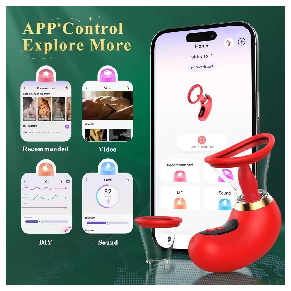 Clitoral Suction & Tongue Vibrator – Nipple, Vaginal & G-Spot Stimulator for Women