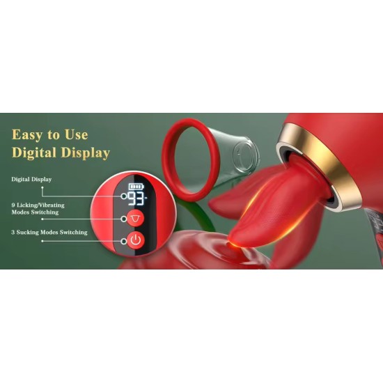 Clitoral Suction & Tongue Vibrator – Nipple, Vaginal & G-Spot Stimulator for Women