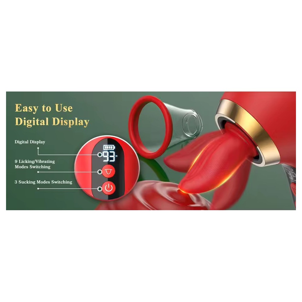 Clitoral Suction & Tongue Vibrator – Nipple, Vaginal & G-Spot Stimulator for Women