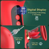 Vibratore Clitoride Succhiatore e Lingua – Stimolatore Punto G, Capezzoli e Vaginale per Donne