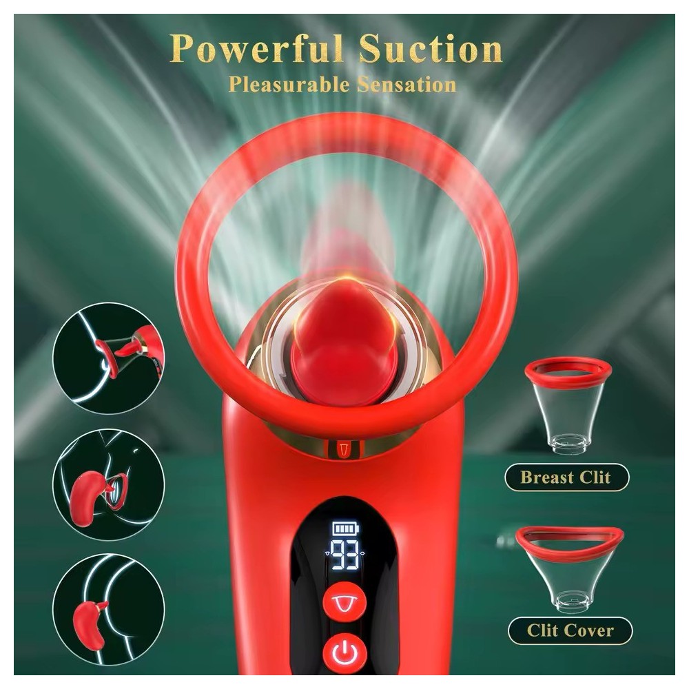 Clitoral Suction & Tongue Vibrator – Nipple, Vaginal & G-Spot Stimulator for Women