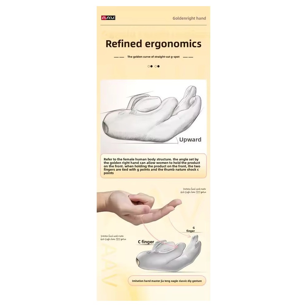 Heated Hand-Style Massager with Realistic Finger Motion | Flexible Vibrating Massage Device