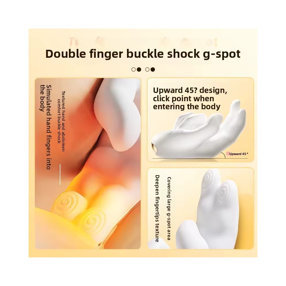 Heated Hand-Style Massager with Realistic Finger Motion | Flexible Vibrating Massage Device