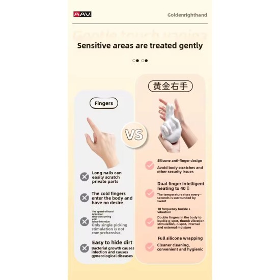 Heated Hand-Style Massager with Realistic Finger Motion | Flexible Vibrating Massage Device