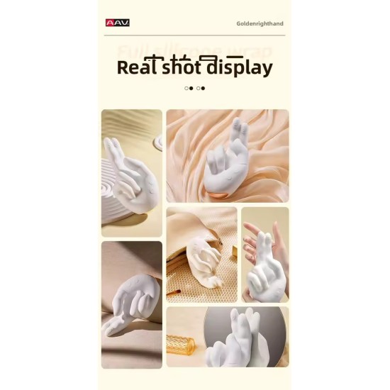 Heated Hand-Style Massager with Realistic Finger Motion | Flexible Vibrating Massage Device