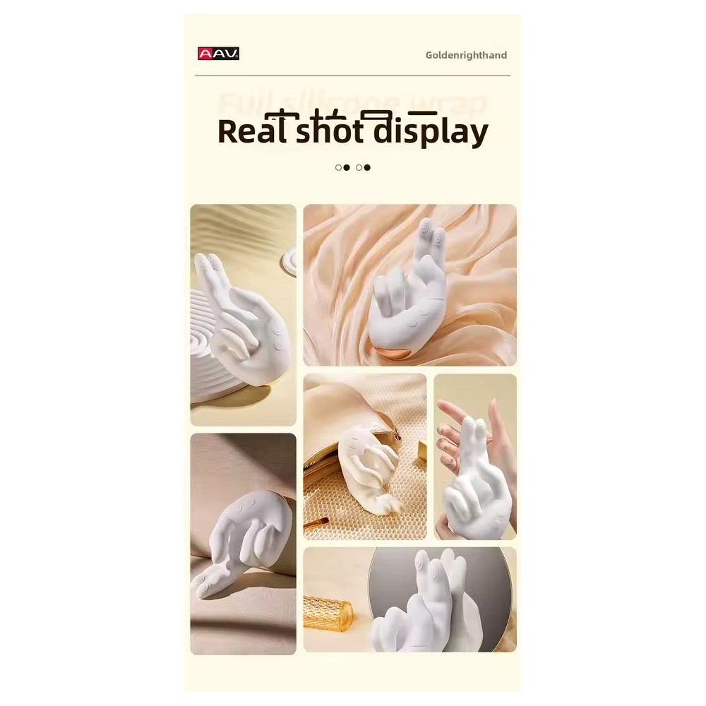 Heated Hand-Style Massager with Realistic Finger Motion | Flexible Vibrating Massage Device