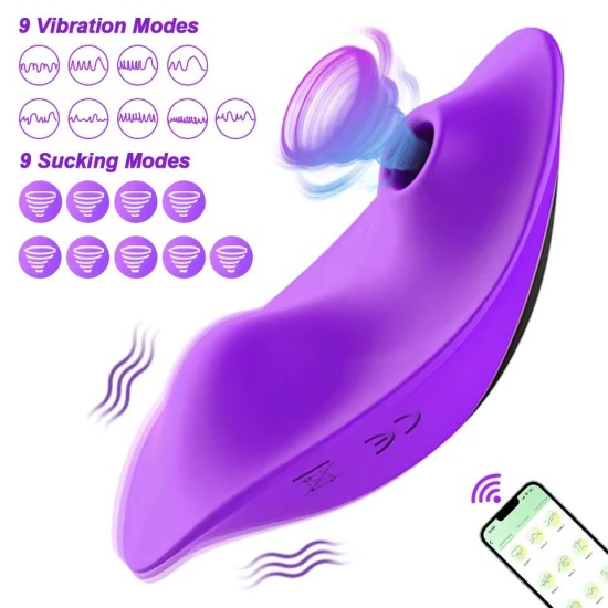 Vibratore Indossabile Succhia-Clitoride – Stimolatore Clitorideo 2-in-1 per Donna | Suzione Air-Pulse & Vibrazioni