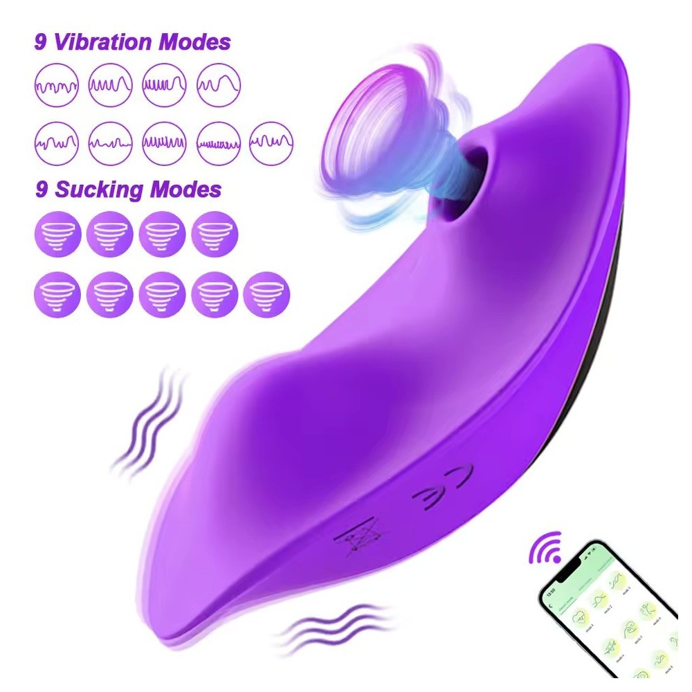 Wearable Clit Sucking Vibrator – 2-in-1 Clitoral Stimulator for Women | Hands-Free Air Pulse & Vibration