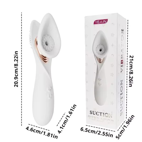 Potente Vibratore a Suzione Clitoridea – Stimolatore Air-Pulse e Vibrazione per Donne