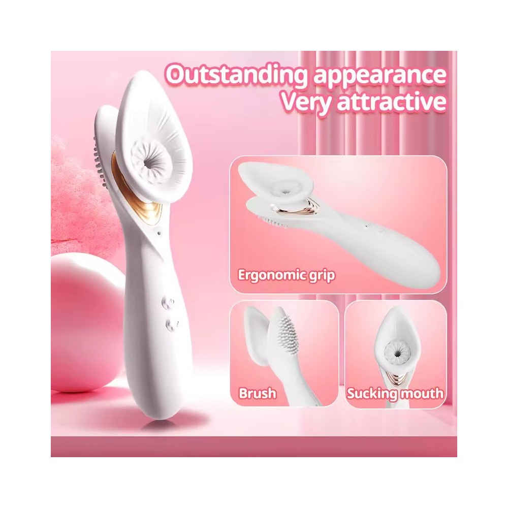Potente Vibratore a Suzione Clitoridea – Stimolatore Air-Pulse e Vibrazione per Donne