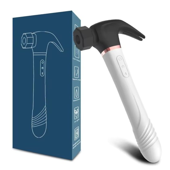 Vibratore Hammer 4-in-1 per Donna – Stimolatore G-Spot e Clitorideo con 7 Modalità di Vibrazione