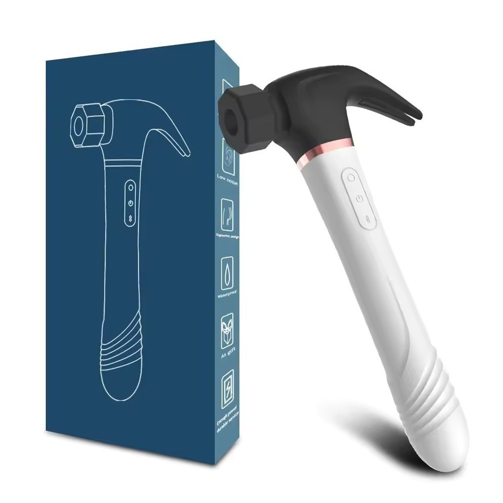 Vibratore Hammer 4-in-1 per Donna – Stimolatore G-Spot e Clitorideo con 7 Modalità di Vibrazione