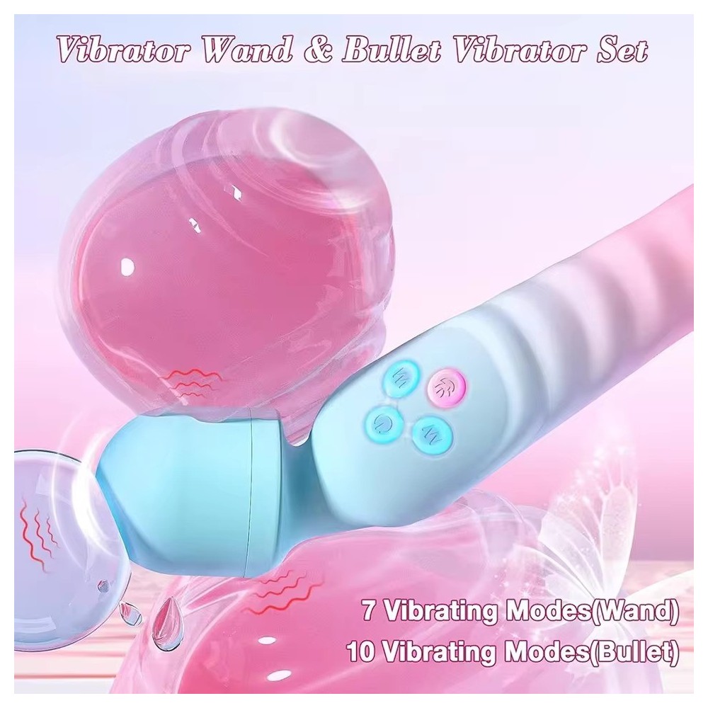 360° Rotating AV Vibrator – G-Spot Magic Wand & Powerful Clitoral Stimulator for Women
