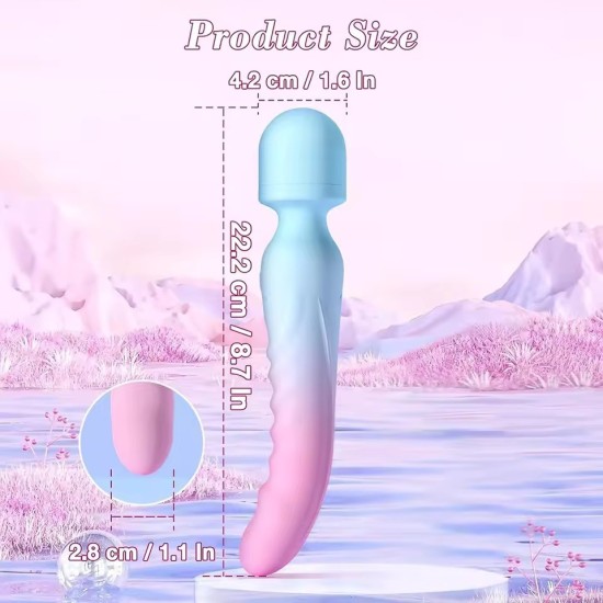 360° Rotating AV Vibrator – G-Spot Magic Wand & Powerful Clitoral Stimulator for Women