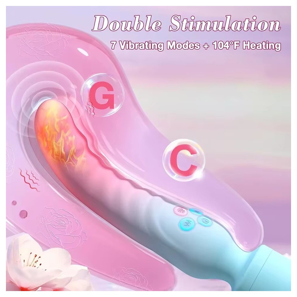 Vibratore AV Rotante a 360° – Magic Wand Punto G e Potente Stimolatore Clitorideo per Donne