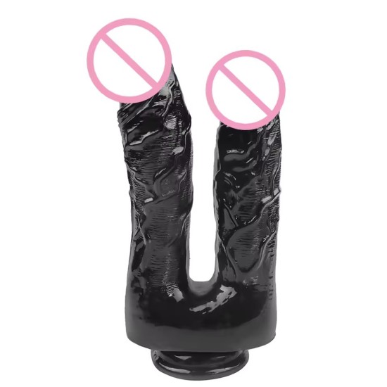 Dildo Realistico a Doppia Estremità – Bacchetta Lunga e Flessibile in Silicone per Gioco Anale e Vaginale, Ideale per Coppie