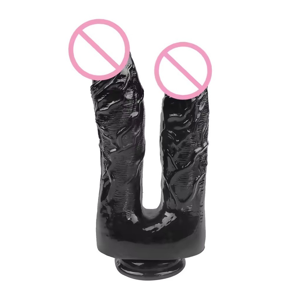 Dildo Realistico a Doppia Estremità – Bacchetta Lunga e Flessibile in Silicone per Gioco Anale e Vaginale, Ideale per Coppie