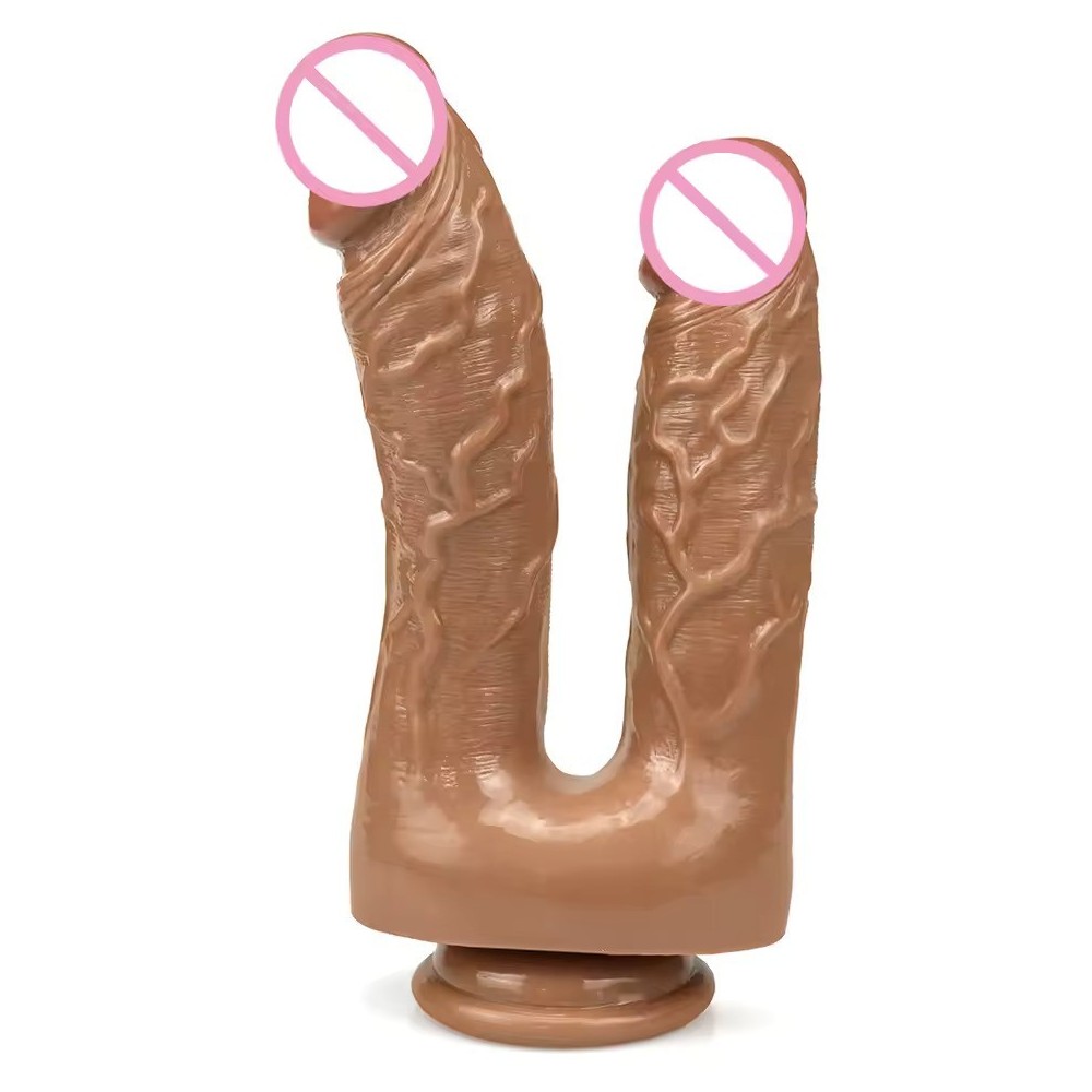 Dual-Ended Realistic Dildo – Long Flexible Silicone Wand for Anal & Vaginal Play, Couples Intimate Toy