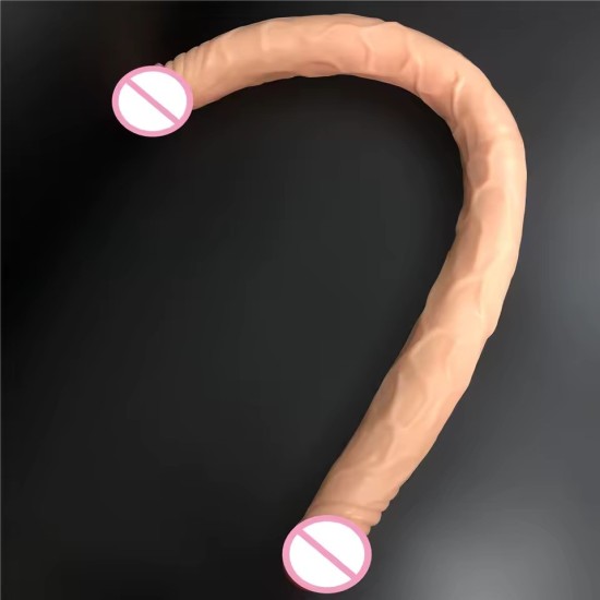 Dildo Super Lungo a Doppia Estremità – Giocattolo Sessuale Doppio Pene per Donne, Coppie Lesbiche e Uso Personale