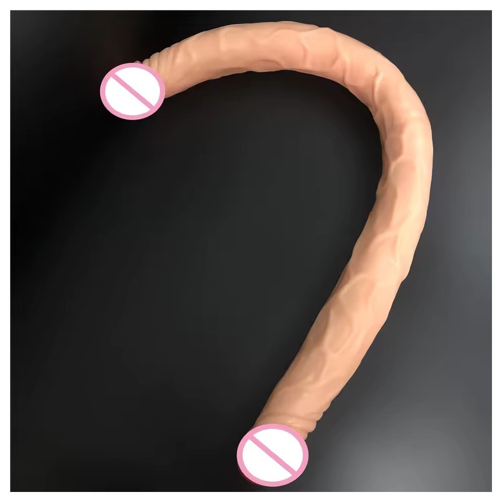 Dildo Super Lungo a Doppia Estremità – Giocattolo Sessuale Doppio Pene per Donne, Coppie Lesbiche e Uso Personale