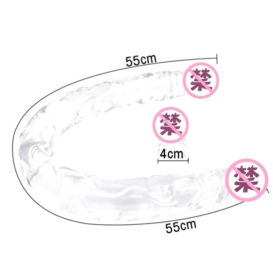 Super Long Double-Ended Dildo – Dual Penis Sex Toy for Women, Lesbian Couples & Solo Play