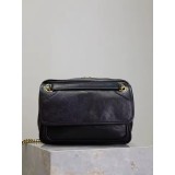 Luxe Genuine Leather Crossbody Bag for Women | Elegant Small Shoulder Bag with Gold Hardware | Italian Handmade Camera Bag