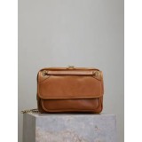 Borsa a Tracolla in Vera Pelle da Donna | Elegante Borsa Piccola con Dettagli Oro | Camera Bag Artigianale Made in Italy