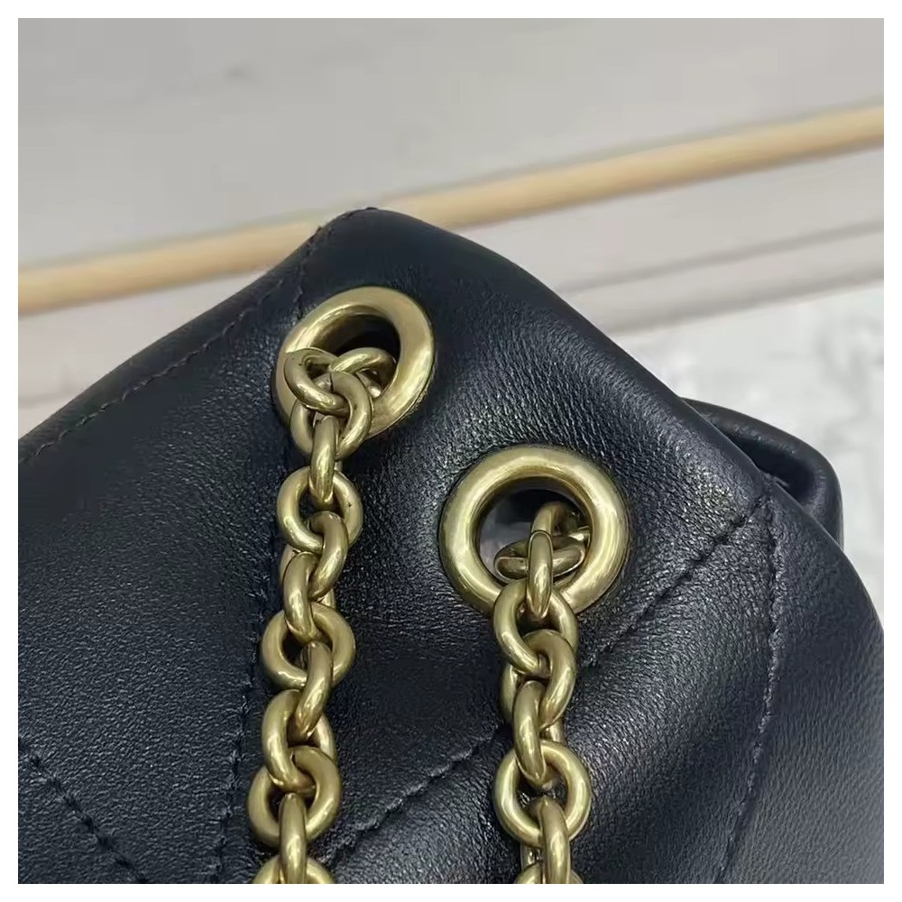 Classic Women’s Lambskin Shoulder & Crossbody Bag | Soft Leather Large Flap Bag with Double Chain Strap