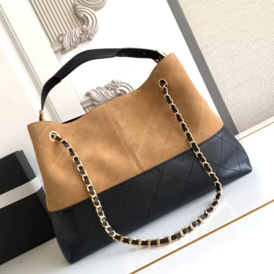 Borsa Donna in Camoscio di Lusso – Morbida in Pelle, Grande Capacità a Spalla e Tracolla