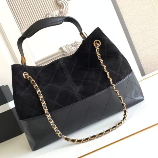 Borsa Donna in Camoscio di Lusso – Morbida in Pelle, Grande Capacità a Spalla e Tracolla