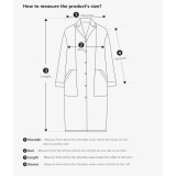 Cappotto Lungo in Lana Doppio Petto da Donna – Bifacciale, Con Cintura, Perfetto per Autunno e Inverno