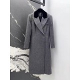 Cappotto da Donna in Lana Patchwork Grigio – Outerwear di D Lusso 50% Lana per l’Autunno