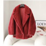 Cappotto Teddy M Luxe Bear Invernale Coreano Donna – Giacca di Lusso in Lana Alpaca Moda Calda