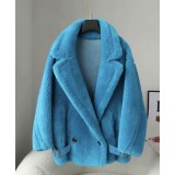 Cappotto Teddy M Luxe Bear Invernale Coreano Donna – Giacca di Lusso in Lana Alpaca Moda Calda