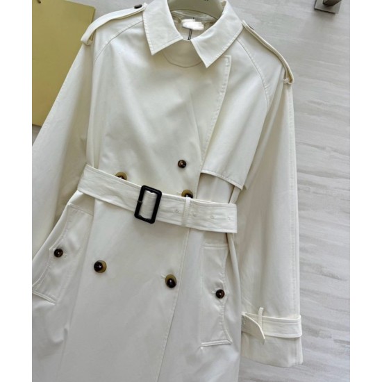 Luxe B Women’s Plaid Trench Coat – Waterproof Double-Breasted Long Coat | Classic Lapel, High-End Casual Outerwear