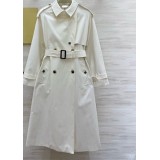 Luxe B Women’s Plaid Trench Coat – Waterproof Double-Breasted Long Coat | Classic Lapel, High-End Casual Outerwear