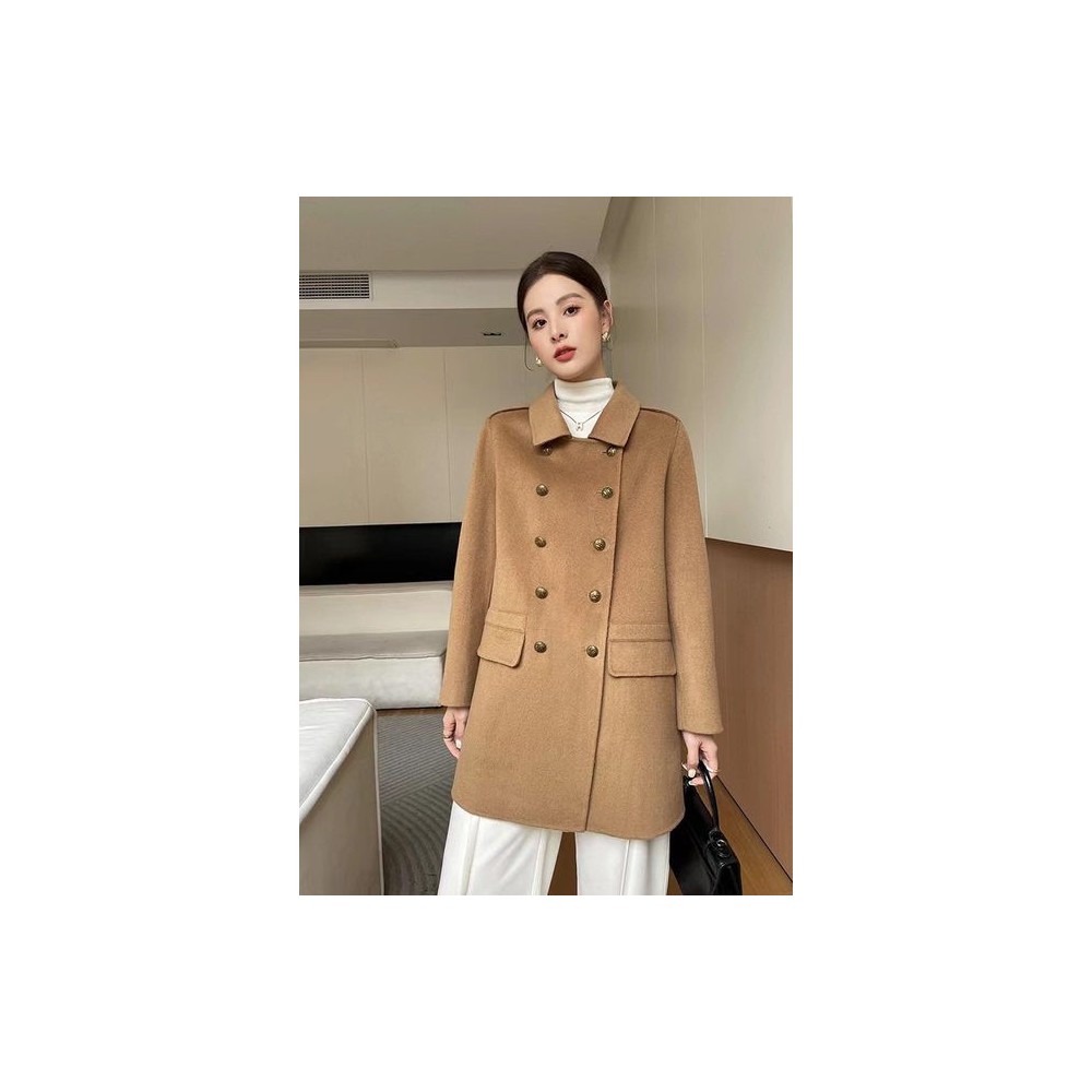 Women’s Vintage Wool Coat | Autumn Winter Double-Breasted