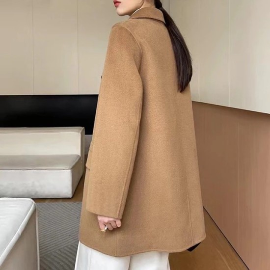 Women’s Vintage Wool Coat | Autumn Winter Double-Breasted